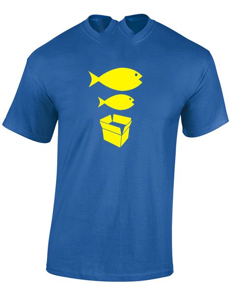 

big fish little fish mens t-shirt funny dance rave dj music house royal 2xl (e) gyms fitness tee shirt sport hooded sweatshirt hoodie