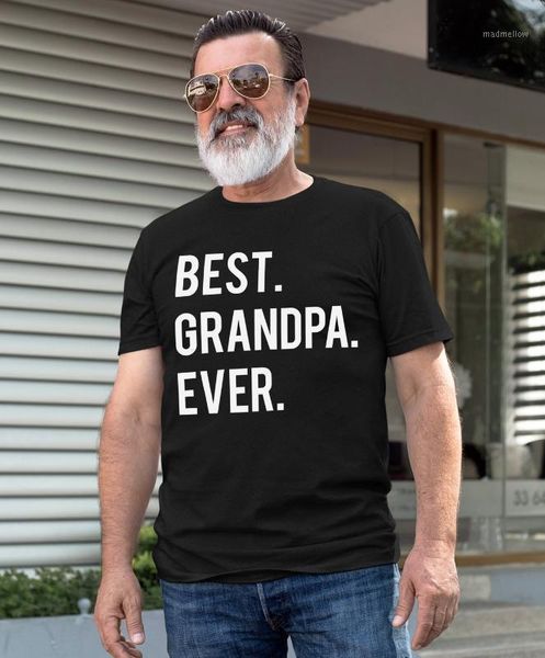 

men's t-shirts grandpa ever letter print men's t shirt graphic tees men round neck short sleeve summer male casual harajuku clothi, White;black