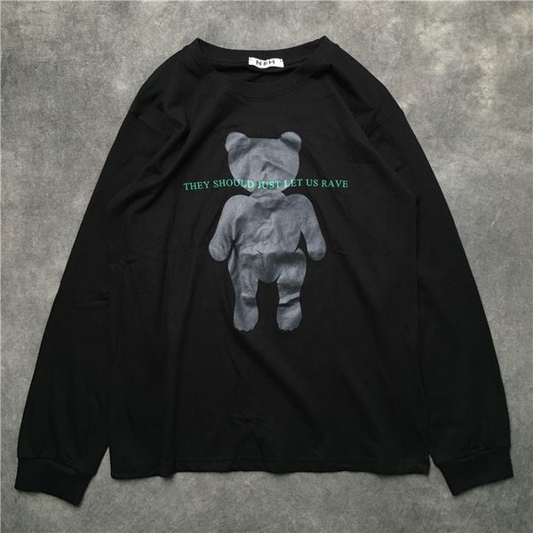 

new luxury classic 2021 male let us bear hoodies and sweaters cotton wrap woolen pullover # k62 cknw, Black