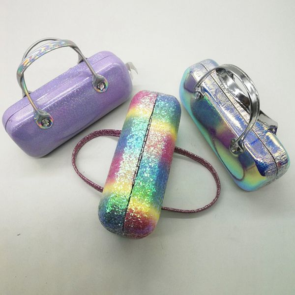 

portable compression sun glasses box myopic glass eyewear box fashion folding colorful glasses package sunglasses box tools