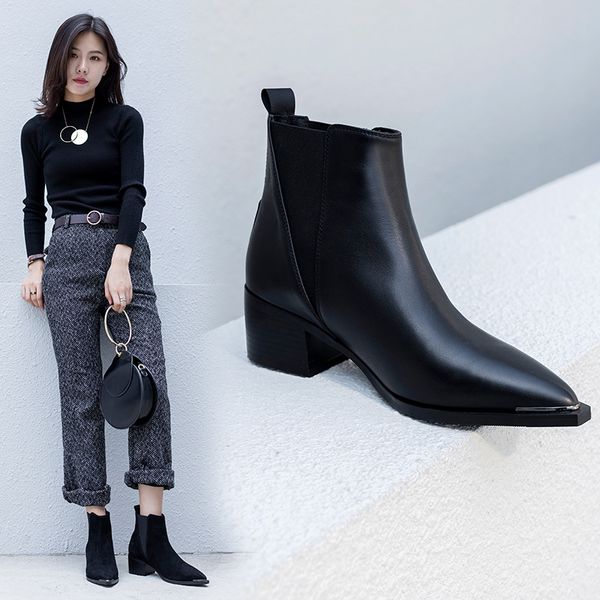 

2021 cow boots and suede 9dnn, Black