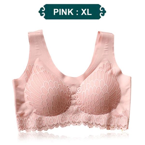 

fashion women padded vest seamless underwear soft sport bra seamless underwear soft women padded vest lace, White;black