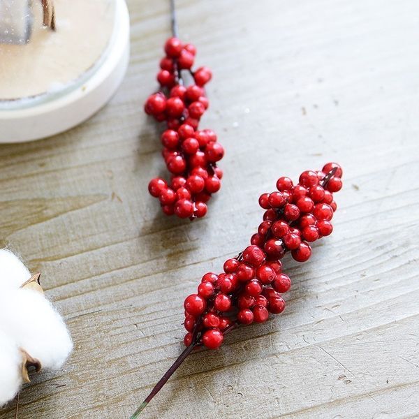 

2021 berries tree christmas decoration string bundle garland berry red wreath diy supplies artificial flowers fruit new year wedding new