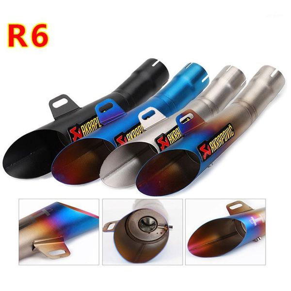 

38~51mm universal gp hp motorcycle exhaust muffler modified escape for yzf-r6 stainless steel slip on1