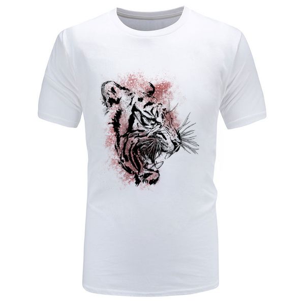 

watercolor tiger painting fashion white fitness bodybuilding animal casual sweatshirt eu big plus sport hooded sweatshirt hoodie men t shirt
