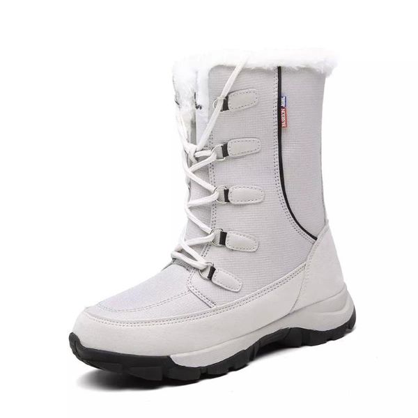 

boots winter warm knee high women, Black