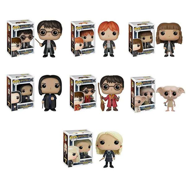 

funko pop harry potter harry potter dobby snape ron hermione luna figure