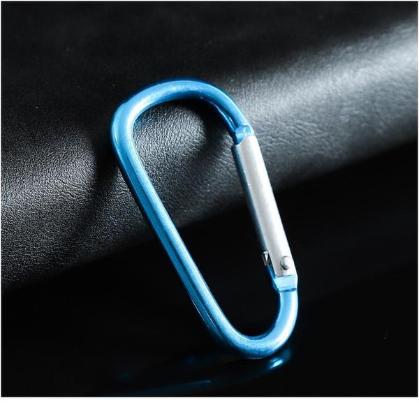 

aluminum alloy d-ring carabiner clip set screw lock hanging hook buckle keychain cable wire ring climbing e qyleju
