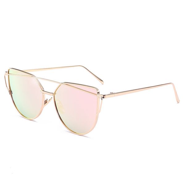 

new left bank xiaotong color film reflective korean fashion sunglasses 1904 glasses, White;black