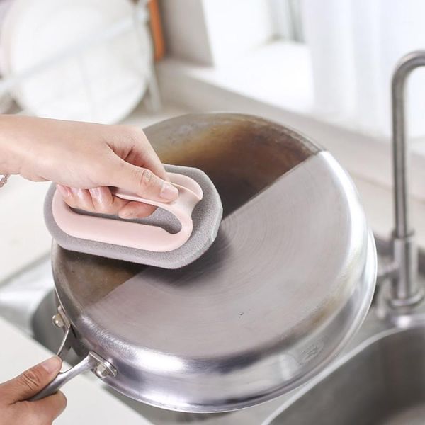 

cleaning brushes magic strong decontamination sponge brush handle hard bottom kitchen bathroom accessories drop1