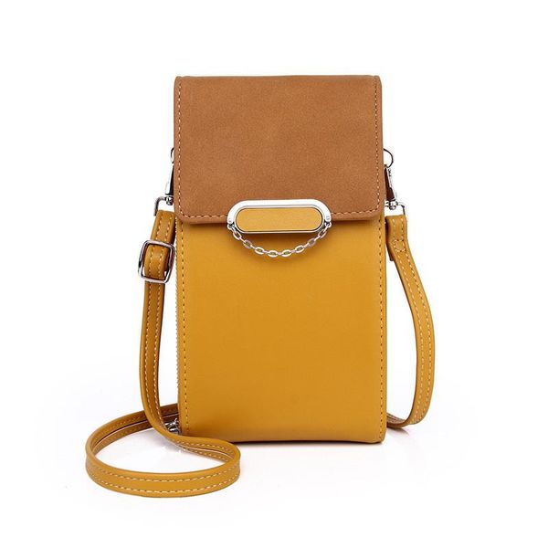 

long phone purse women mini handbag wild shoulder bag leather stitching multifunction ladies crossbody bag wallet messenger