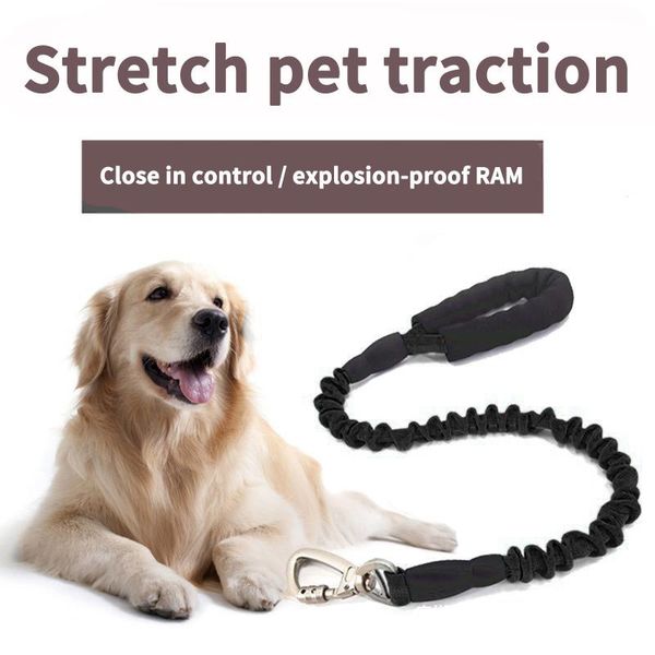 

dog running bungee leash hand-held waistworn adjustable explosion-proof elastic traction rope 71cm-110cm elastic extension
