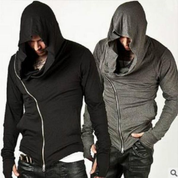 

men's hoodies & sweatshirts wholesale- fashion assassins creed hooded men male causal outerwear tracksuit sweatshirt size m-xxl1, Black