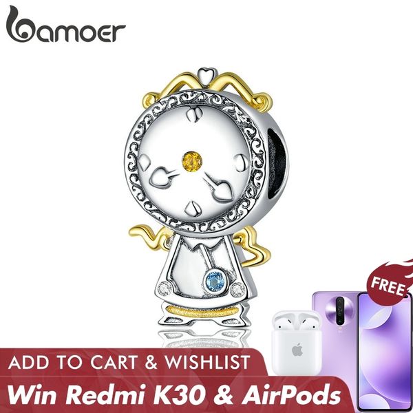 

add to cart, win redmi phone] bamoer 925 sterling silver magic clock charm for original bracelet fine jewelry diy bsc320 q1106