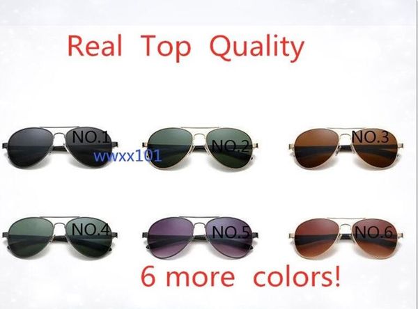 

designer sunglasses women sunglasses mens sunglsses round metal real uv protect glass lenses with 8037 or black leather case, accessories, White;black
