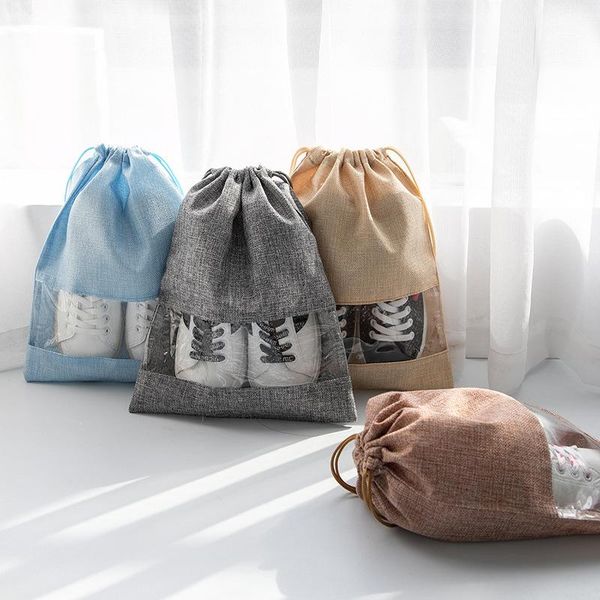 

bakingchef 2pcs/set women drawstring shoe bag men travel clothes underwear dustproof organizer wholesale accessories supplies