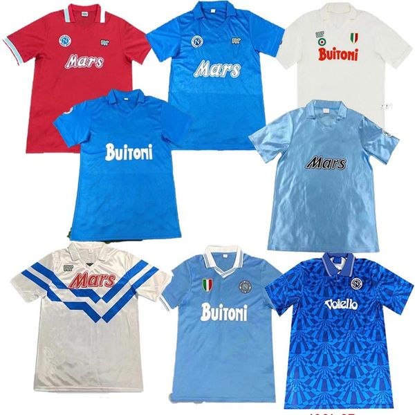 

retro classic 1986 1987 1991 1992 1993 napoli jersey retro soccer jerseys home away maradona maillots de foot rÃ©tro football shirt, Black;yellow