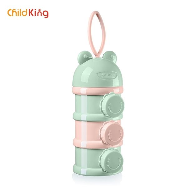 ChildKing Babys mit großer Kapazität gehen aus, um geschichtete Milchpulver-versiegelte tragbare Baby-Babyflasche Biberon-Flaschenfütterung LJ200831 zu installieren