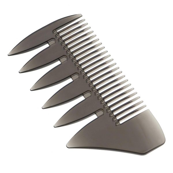 

brushes combs wide salon tangle and styling teeth fine curly tool pro woman sides 2 fork pick anti static hair wmtsim rimmer, Silver