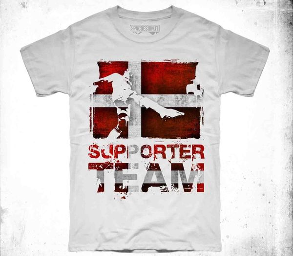 

sport 2019 summer men's brand clothing cotton t-shirt support danimarca mondiali europei nazionalemake shirts