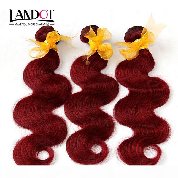 

burgundy malaysian body wave virgin human hair weave bundles malaysian body wave hair 3pcs lot wine red 99j human hair extensions soft full, Black