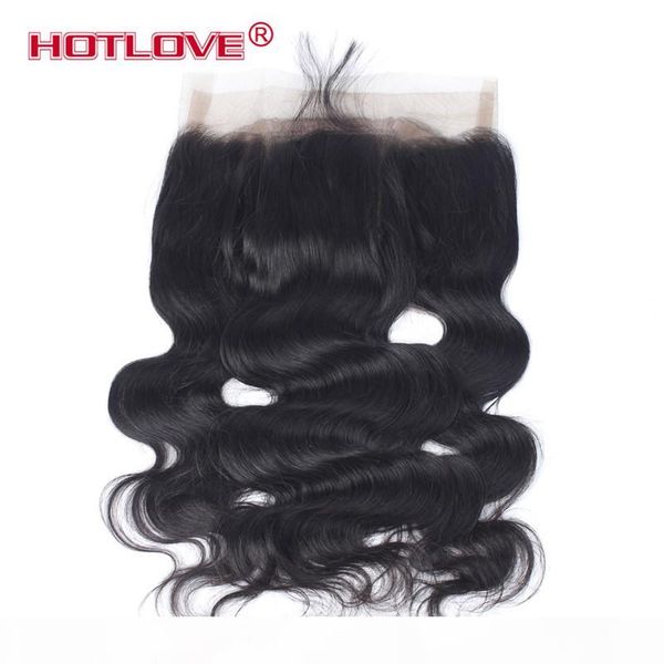 

brazilian virgin human hair 360 frontal wavy ove brazilian body wave 360 lace frontal closure part 22*4*2 with baby hair extension, Black
