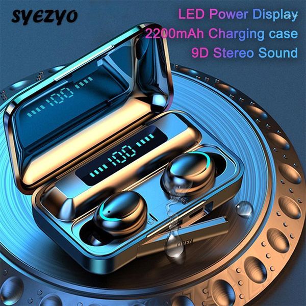 

tws f9-5 wireless bluetooth earphones sport earbud 8d surround sound touch key music headphones for huawei1