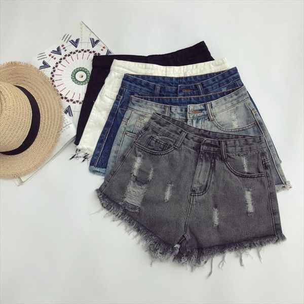 

wholesale new spring summer selling womens plus big size fashion casual shorts outerwear a242 180501, White;black