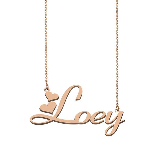 

loey name necklaces pendant custom personalized for women girls children friends mothers gifts 18k gold plated stainless steel, Silver
