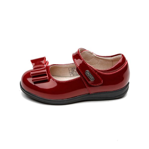 

autumn sole leather girls' 2020 new children's soft casual ssz, Black;red