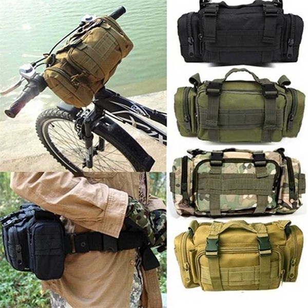 Alta Qualidade Ao Ar Livre Militar Tático Mochila Cintura Pacote de Cintura Mochilas Molle Pesca De Pesca Camping Caminhadas Bolsa Bolsa 211224