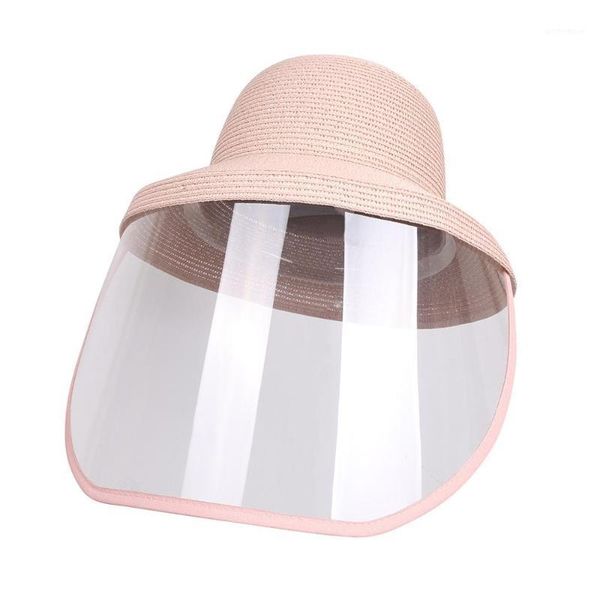 

2020 new hat anti-fog saliva anti-spitting protective straw hat fashion summer sun cap dustproof cover hats1, Blue;gray