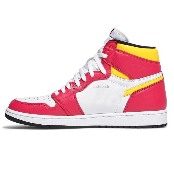 

jumpman 1 high og light fusion red basketball shoes 1s sneakers 555088 603