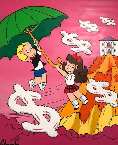 

alec monopoly artworks richie umbrella off mountain wall decor handcrafts /hd print oil painting on canvas wall art canvas pictures 210208