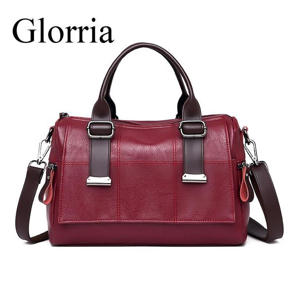 

glorria 2020 new women handbag leather luxurious female shoulder bag designer retro women messenger bags large tote