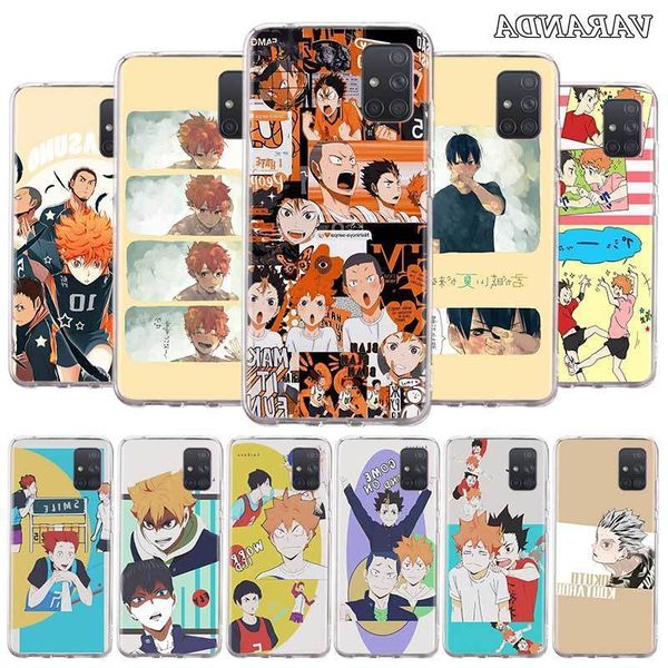 

haikyu !! мягкий чехол для samsung galaxy a50 a51 a71 a10 a30 a20e a21s a31 a40 a41 a70 a01 a20s задняя крышка кок fundas телефон shell