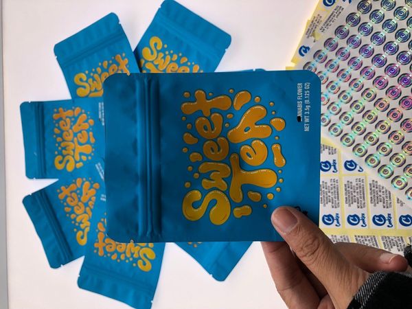 

flower herb flower dry 3.5-7g tobacco blue zipper package plastic edibles sweet tea cookies childproof wmtype yyysports