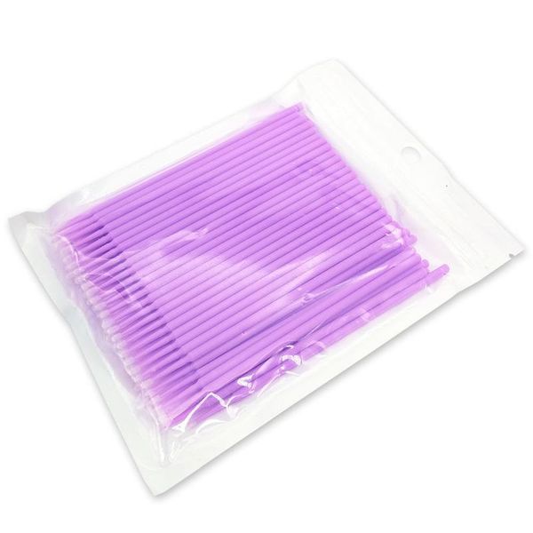 

100pcs/bag disposable microbrush eyelashes extension individual lash removing swab micro brush for eyelash extensi jllnls