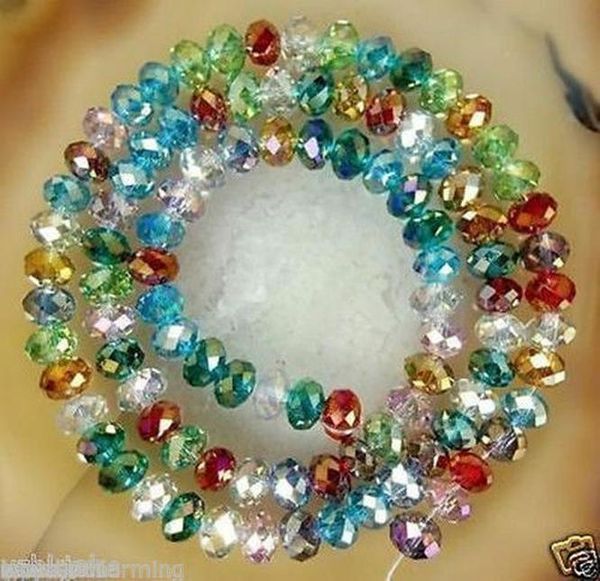 

beauchamp 2mm tiny crystal czech beads hole rondelle faceted color plated tassel jewelry earrings diy hair barrette material bbytoq