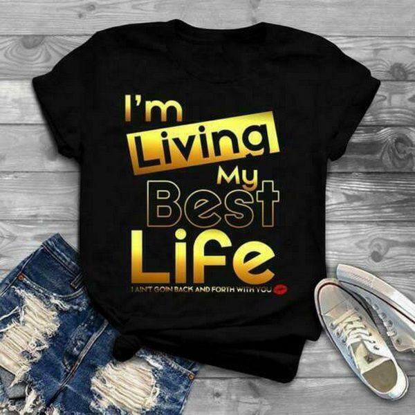 

i'm living my life i ain't going back and forth ladies t-shirt s-3xl retro tee shirt sport hooded sweatshirt hoodie