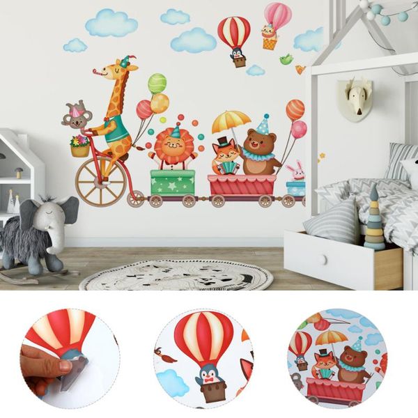 

1pc creative animals sticker waterproof wall decal removable wall sticker