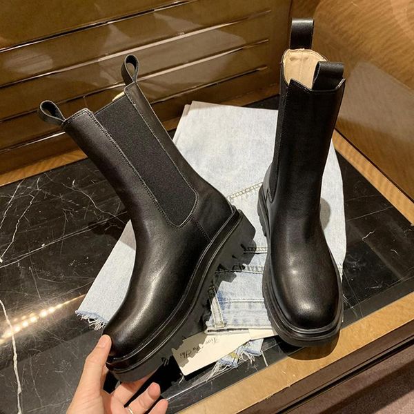 

summer boots women women's rubber shoes rain booties woman 2020 low heel round toe luxury designer boots-women rock, Black