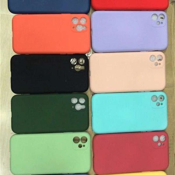 

suitable for 11 liquid mobile phone case candy color silicone precise camera protective cover