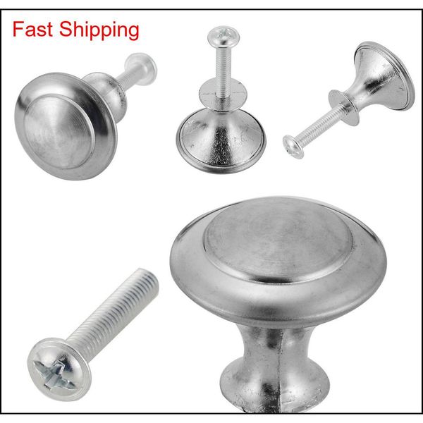 

10pcs/set round cabinet knobs stainless steel drawer knobs kitchen cupboard pull handles furniture qylyxc homes2011