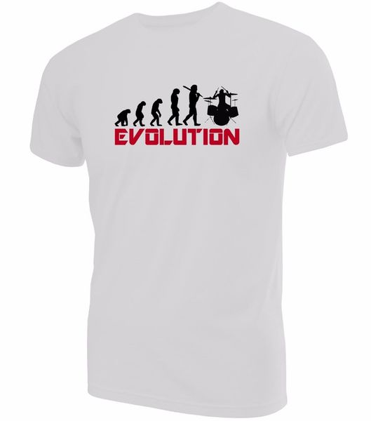 

новые моды эволюция ударник t shirt | s к 4xl барабаны барабанщиков подарок новизны мужских высокого качества тройники спорт толстовка с кап