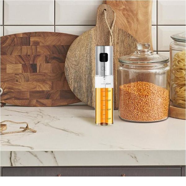 

100ml kitchen baking oil cook oil spray leakproof salad bbq cooking glass oil sprayer vinegar bottle dispenser cook bbyddd