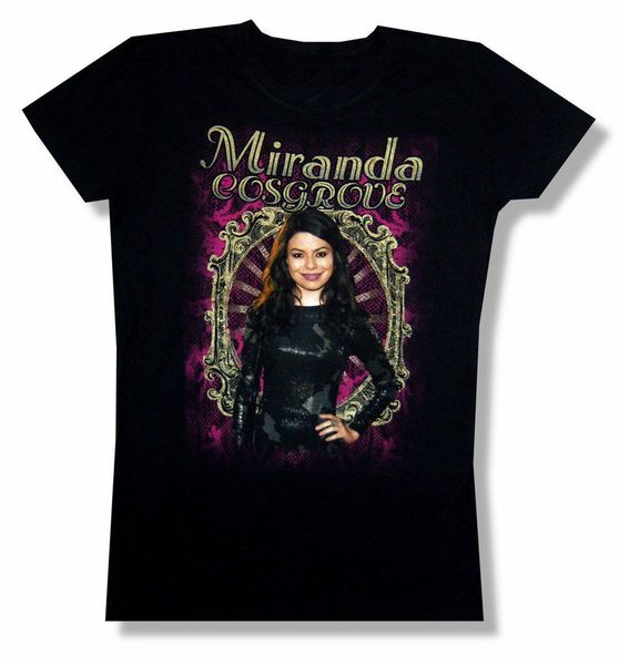 

miranda cosgrove mirror pic girls juniors black t shirt new icarly star harajuku funny tee shirt sport hooded sweatshirt hoodie