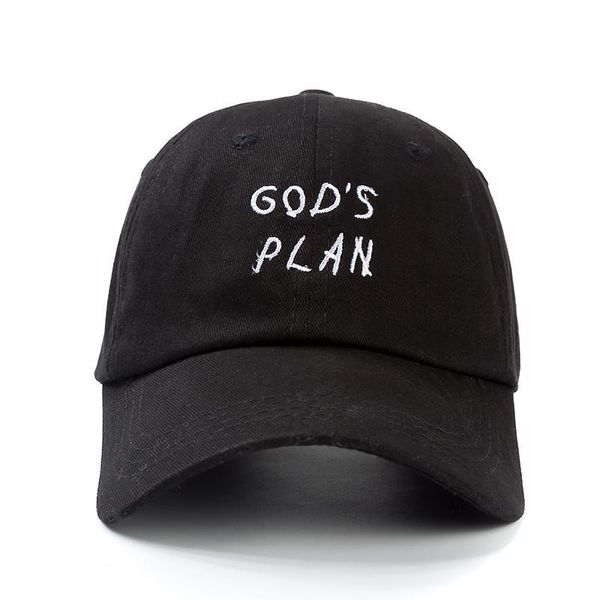 

регулируемый garros мужчины качество бейсбол drake для тазовой кости casquette cap хлопок женщины hat plan папу gods hop snapback high sqckz, Black
