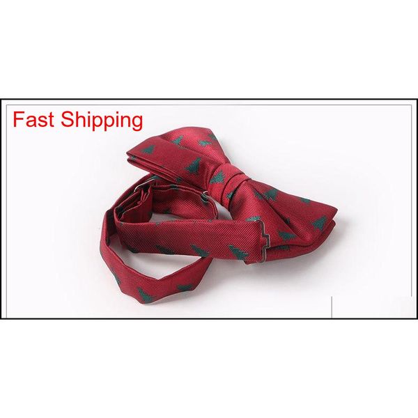 

christmas bowtie 6 color 7*12cm bowknot x-mas bow tie men's polyester tie accessories fo qylafq bdehome, Black;gray