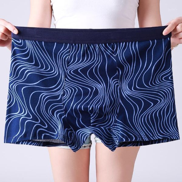 

130kg plus size men's boxer panties underpants big size 7xl loose fat underwear large shorts cotton breathable male trunks1, Black;white